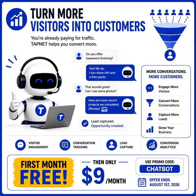 TAPNET AI Assistant turn visitors into customers